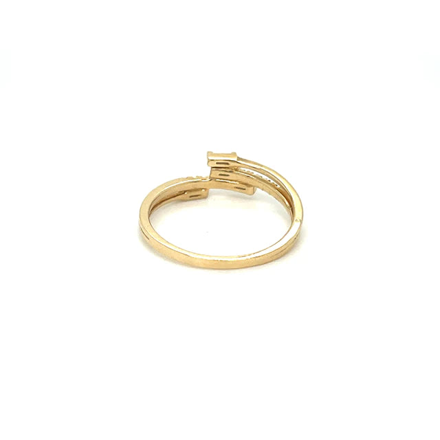 Yellow Gold Baguette Diamond Ring