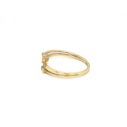 Yellow Gold Baguette Diamond Ring