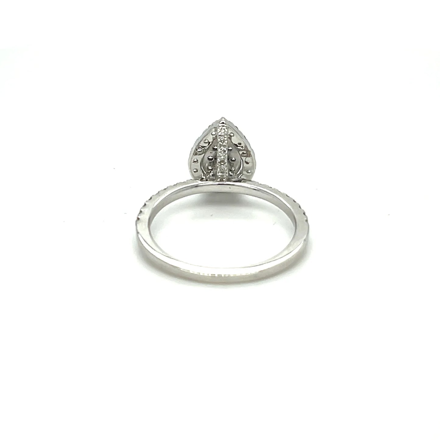 White Gold Pear Shaped Diamond Ring
