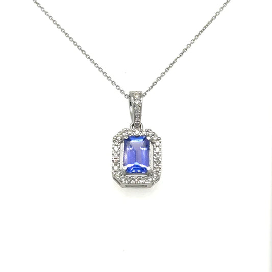 Tanzanite Pendant With Diamonds