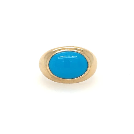 14kt Yellow Gold Turquoise Ring