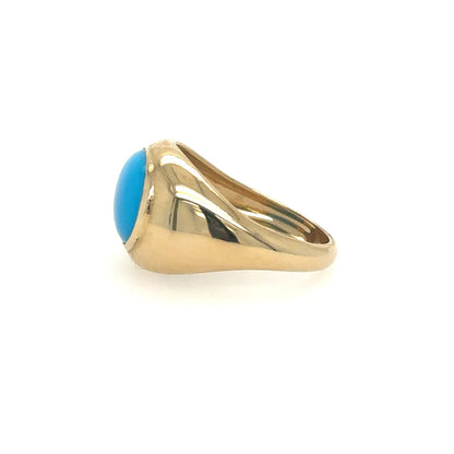 14kt Yellow Gold Turquoise Ring