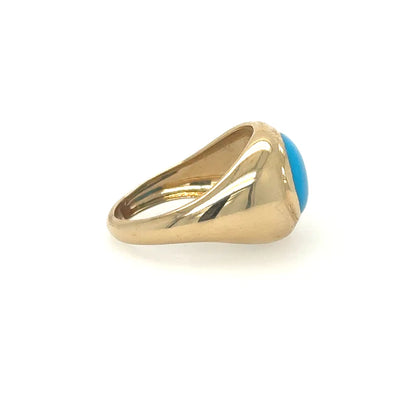 14kt Yellow Gold Turquoise Ring