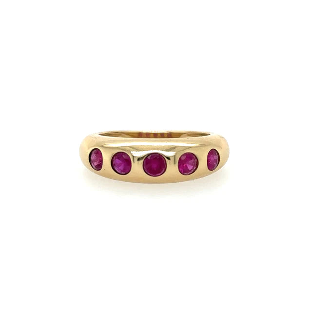 14kt Yellow Gold Ruby Ring