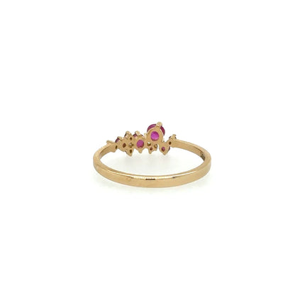 14kt Yellow Gold Ruby Ring