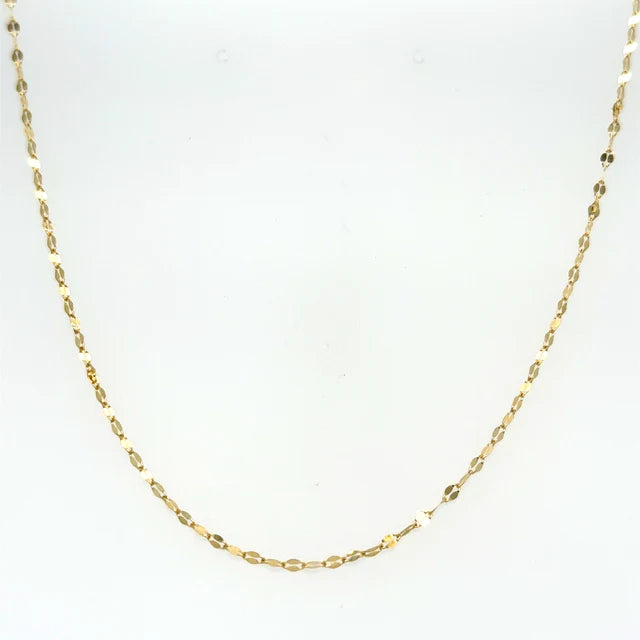 14kt Yellow Gold Mirror Chain 16"
