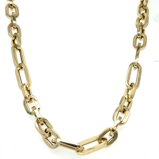 14kt Yellow Gold Paperclip 18" Necklace