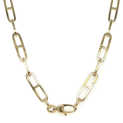 14kt Yellow Gold Paperclip 24" Necklace