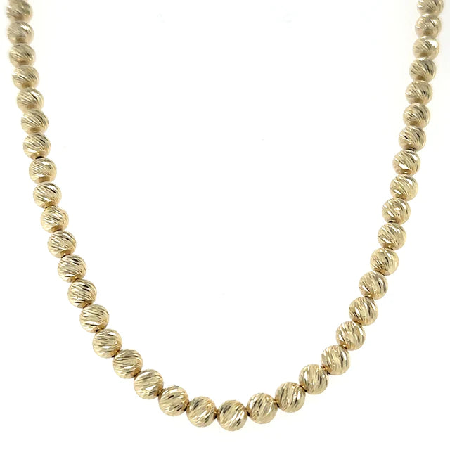 14kt Yellow Gold Ball Chain 18"