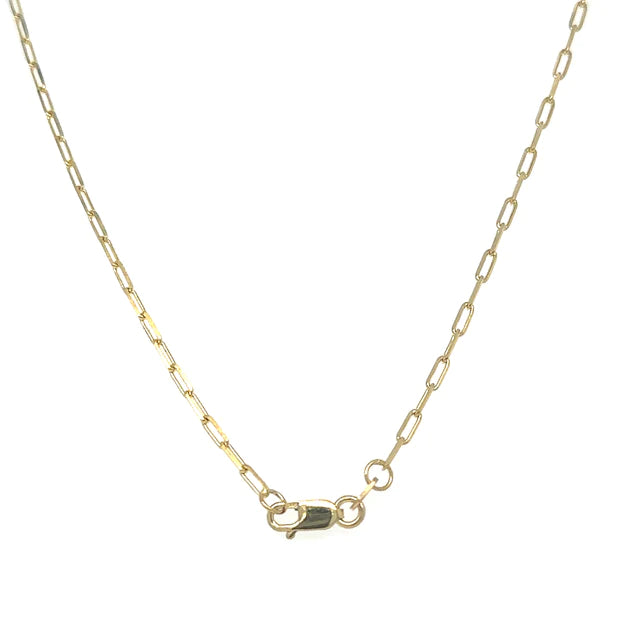 14kt Yellow Gold Paperclip 20" Necklace