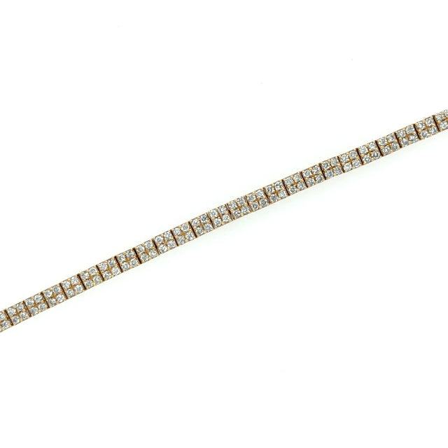 14kt Yellow Gold Bracelet With Diamonds