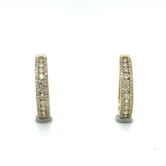 Yellow Gold Diamond Earring